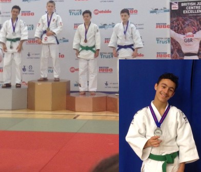 Oliver Chesney of Aylwin Judo Club wins Silver in British Championships in Sheffield